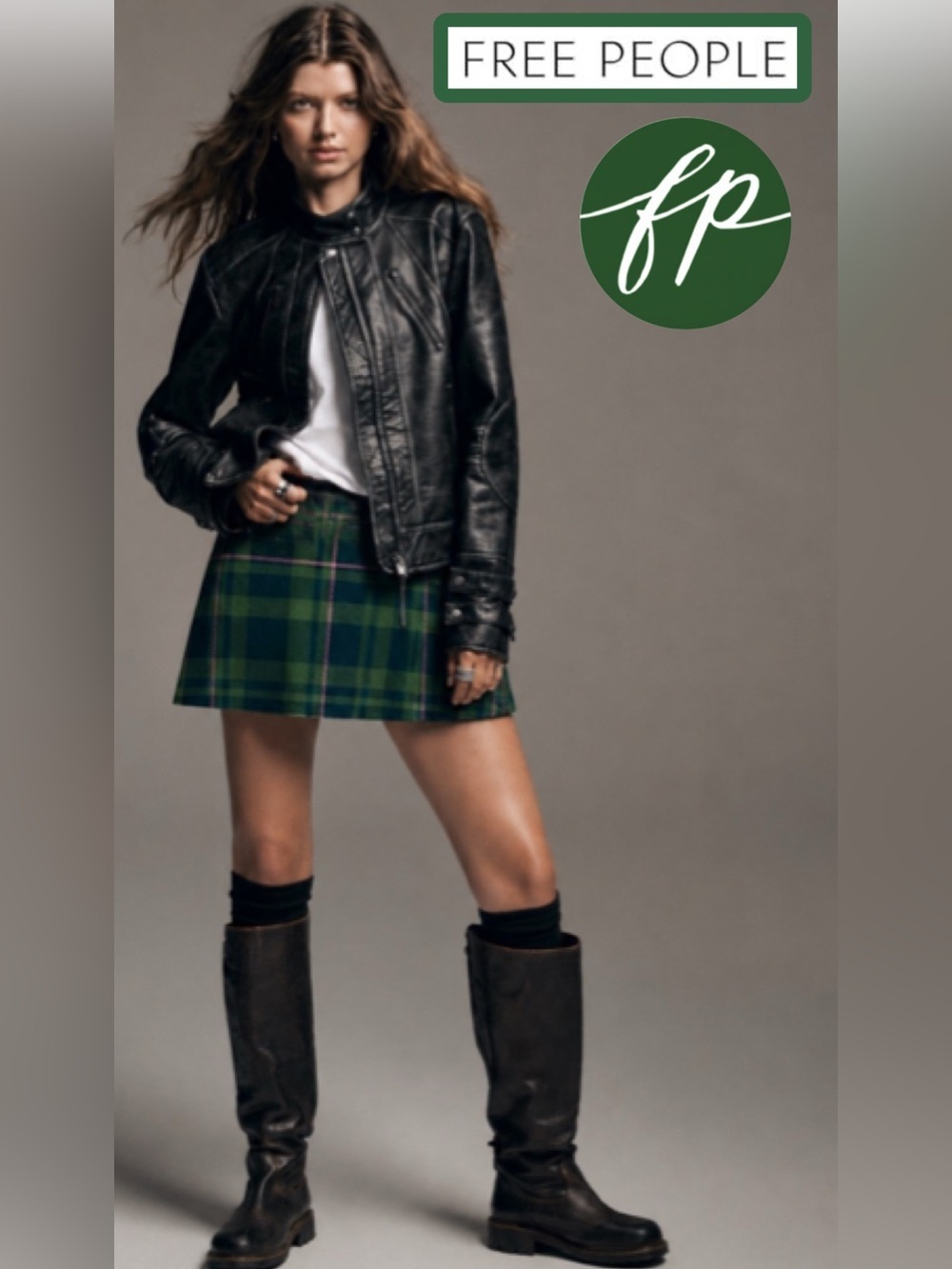 🆕 Free People Paradise Found New Menswear Skort Green Dean
Tartan Small